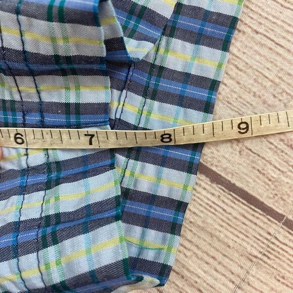 Free Assembly men M pull on plaid shorts w/built in belt - Picture 9 of 9